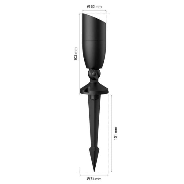 LED-utomhusspotlight WiZ Ground Spot Extension 8720169071650 N/A RGB N/A