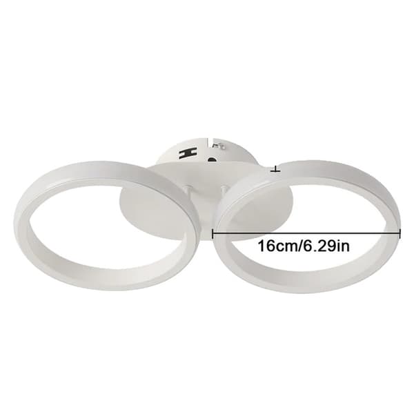 Loftlampe, Nordisk Design, Fjernbetjening Drift, B 4 Hoveder, Varm Hvid