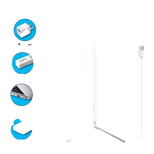 Hjørne Gulvlampe, Smart Tuya Integration, Dæmpbar RGB LED Belysning, L Type Hvid 120CM, Bluetooth Version