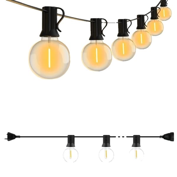 LED-strenge lys, splintfri kugle pære, udendørs guirlande lys, 15M 50 pærer 26M 50 bulbs