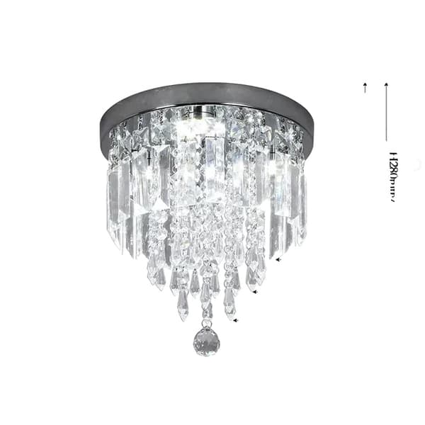 Taklampa, infälld design, rostfritt stål armatur, D50CM, Varmvit