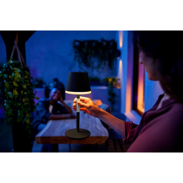 Philips Hue WCA Go Bordlampe Sort
