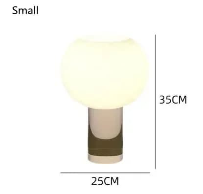 Glas Skrivebordslampe, Berørings On/Off Kontakt, LED Energi Effektiv,Varmt lys, EU-stik, Stor