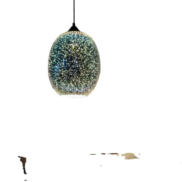 3D Lasikoruvalaisin, Säädettävä Korkeus, Monikäyttöinen Kotiin ja Kahvilaan, Elegantti Ilotulitussuunnittelu