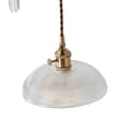 Miniatyrbillede 1 af 2: Japansk messing halvmåneformet glas lysekrone, justerbar højde, energieffektiv belysning,B 20 cm
