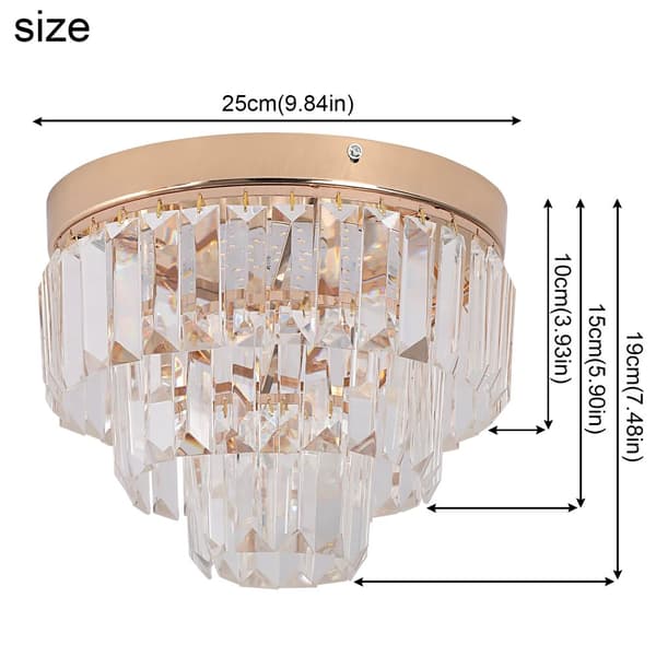 Loftlampe, Guld Finish, Dæmpbar Belysning,loftlampe, foranderlig