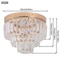 Miniatyrbillede 2 af 2: Loftlampe, Guld Finish, Dæmpbar Belysning,loftlampe, foranderlig