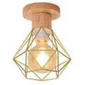 Miniatyrbild 1 av 6: Moorle Industriell retro taklampa med metallbur-design, lämplig för vardagsrum, kök och sovrum, E27-lampsockel