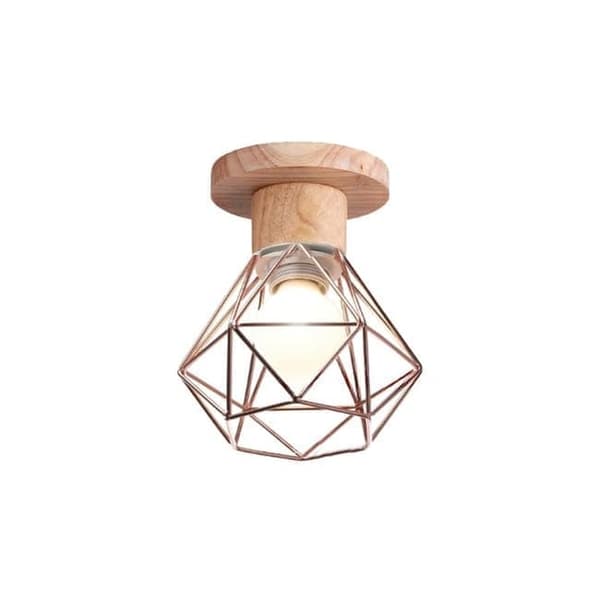 Moorle Industriell retro taklampa med metallbur-design, lämplig för vardagsrum, kök och sovrum, E27-lampsockel