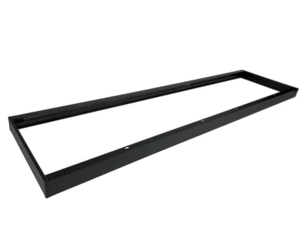 Utanpåliggande ram för LED-paneler 120x30 svart