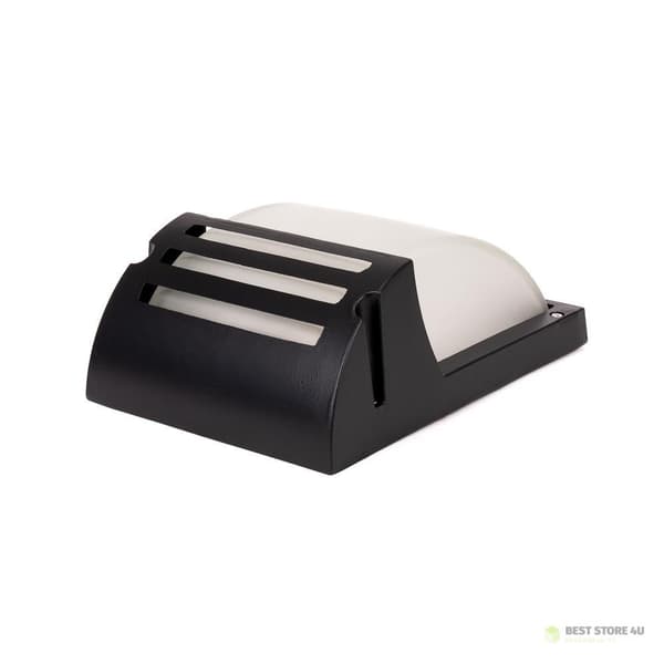 V-TAC Havevæglampe Frostet Glas Mat Sort VT-754