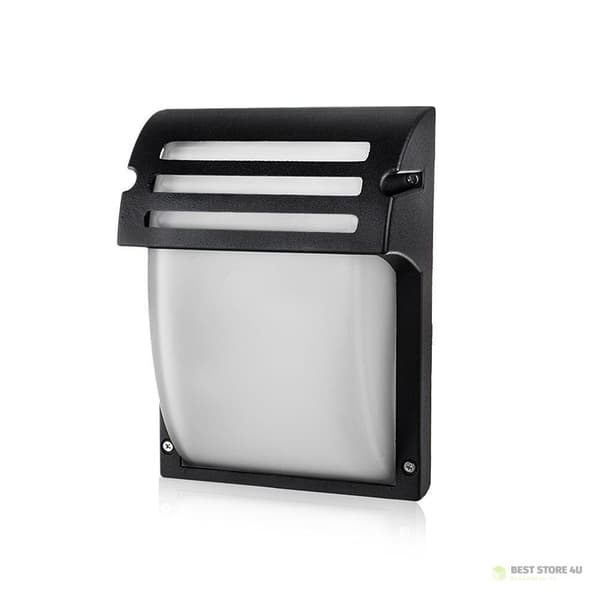 V-TAC Havevæglampe Frostet Glas Mat Sort VT-754