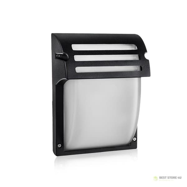 V-TAC Havevæglampe Frostet Glas Mat Sort VT-754