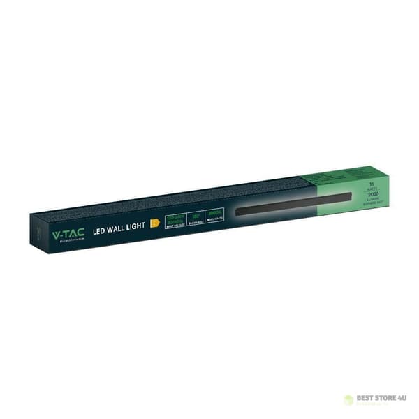 LED vægfacadearmatur V-TAC Line 16W IP65 Antracit 100cm VT-1176 4000K 2250lm