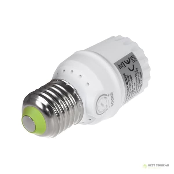 Maclean äänisensorilampun kanta, E27 äänisensorilla, maks. 100 W, alue 30 dB - 90 dB, MCE232