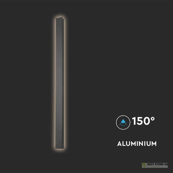 LED-väggmonterad vägglampa V-TAC Line 16W IP65 Svart 100cm VT-1176 3000K 2035lm
