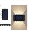Pikkukuva 1 / 8: AURINKOVALAISIN JULKISIVUSEINÄVALAISIN 8 LED ULKOVALAISIN ANTURILLA STRONG