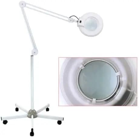 LED suurennuslamppu, 8x suurennus, 24W fluoresoiva valaistus,VALKOINEN