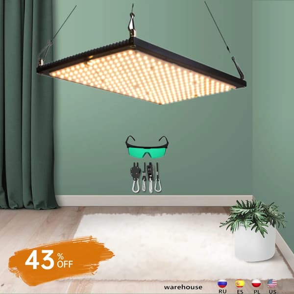 LED Växtlampa, Full Spektrum, 240W Effektförbrukning,QBS LED