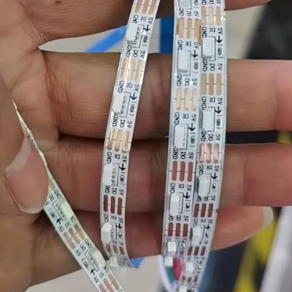 DC 5V SK6812 LED-stripe, ultratunn 5 mm design, 72 LEDs per meter,5m, 5V