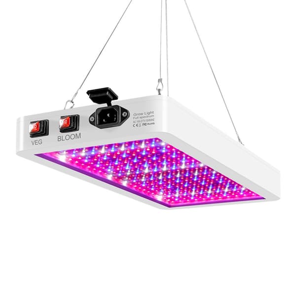 2000W LED Växtlampa, Full Spektrum, IP65 Vattentålig, Dubbel Växlingsläge