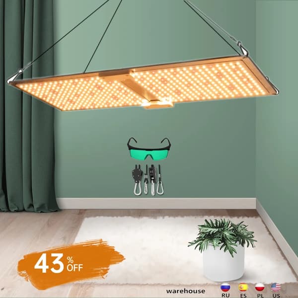 LED Vækstlys, Fuldspektrum, 240W Strømforbrug,Dobbelt QBC LED