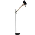 Miniatyrbillede 1 af 2: Gulvlampe, Justerbar Vinkel, Moderne Stil,Gulvlampe-D40H135cm, Sort legeme