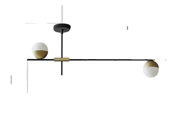 Pendellampe, Unik postmodern design, 3 hoveder, Moderne stil,3 hoveder