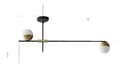 Miniatyrbillede 1 af 2: Pendellampe, Unik postmodern design, 3 hoveder, Moderne stil,3 hoveder