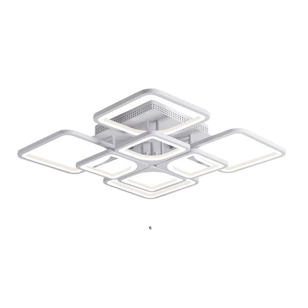 Moderne LED Loftkronelys, Dæmpbar, Smart Enhed,4+4