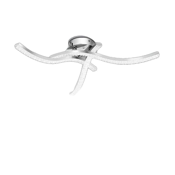 LED Taklampa, Modern Böjd Design, 3 Ljus Källor,18W