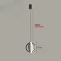Miniatyrbillede 2 af 2: LED Pendellampe, Moderne Design, Justerbar Højde,sort, Varm Hvid
