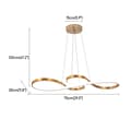 Miniatyrbild 2 av 2: Modern taklampa, justerbar ljusstyrka, elegant aluminiumdesign,Guld kropp, Varm vit