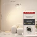 Miniatyrbillede 2 af 2: Nordisk Moderne Gulvlampe, Dæmpbar LED, Elegant Sommerfugledesign,Hvid ramme, Tricolor dæmpning