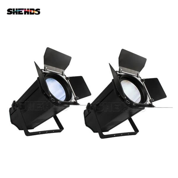 LED Par Belysning, 200W COB Lineær Zoom, Kold Hvid + Varm Hvid, 2 stk, EU-stik