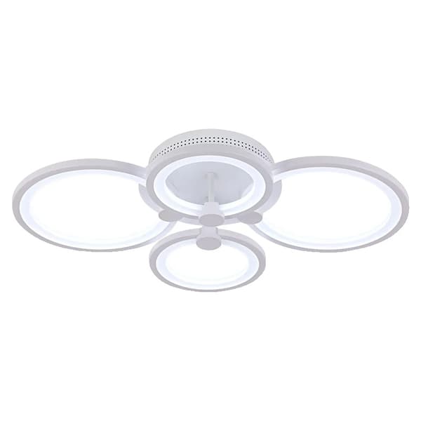 LED Lysekrone, Dæmpbar, Moderne Design, 4 ringe, varm hvid