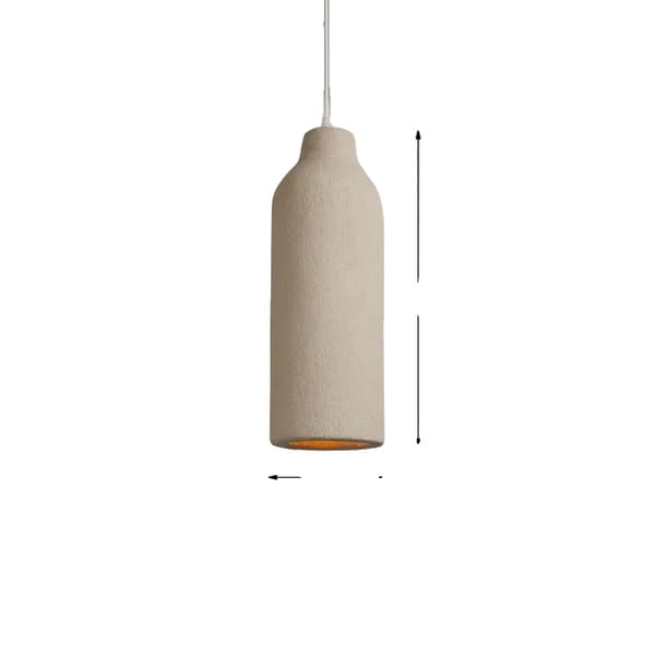 Wabi Sabi Pendelampe, E27 Pærebase, Stilfuldt Design,B-D18 H50cm, 3 farver lys