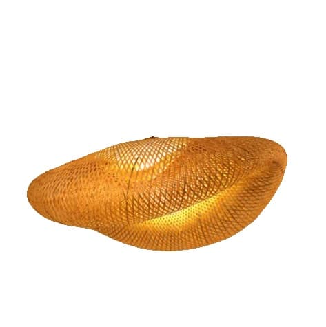 Riippuvalaisin, bambu- ja puumateriaali, Japanilainen tyyli, ei himmennettävä,Ei lamppua, Halkaisija 60CM