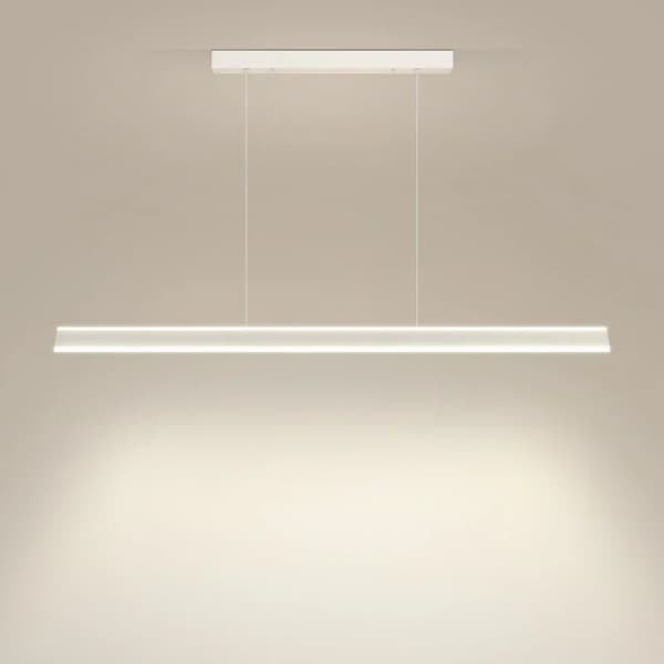 LED Pendellys, Ledningspendel Installation, Moderne Stil,L120CM, 3 farver lys, Hvid