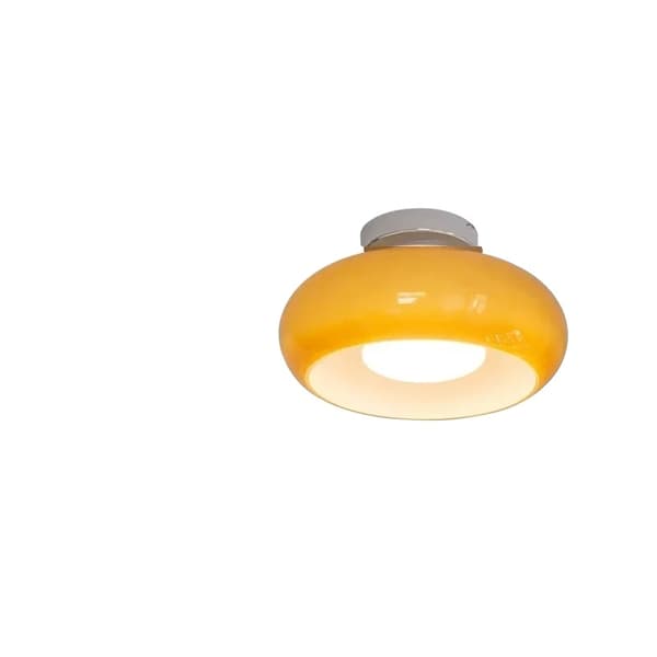 Pendellampe, nordisk moderne stil, jern- og glasmateriale, justerbar ledning,10W(Max100W), Orange-C