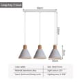 Miniatyrbillede 2 af 2: Nordiske Pendellamper, LED, 3 Hoveder, Moderne Stil,Hvid3Plong plade, Med lysstofrør