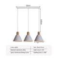 Miniatyrbillede 1 af 2: Nordiske Pendellamper, LED, 3 Hoveder, Moderne Stil,Hvid3Plong plade, Med lysstofrør