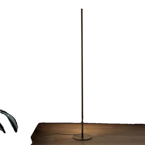 Gulvlampe, LED lyskilde, sort 150 cm,sort 150cm, Hvid lys, EU stik 220v