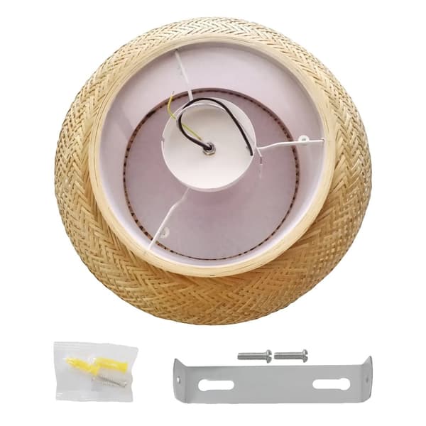 Taklampor, Boho-stil, Tre-ljuskälla armatur,Gul