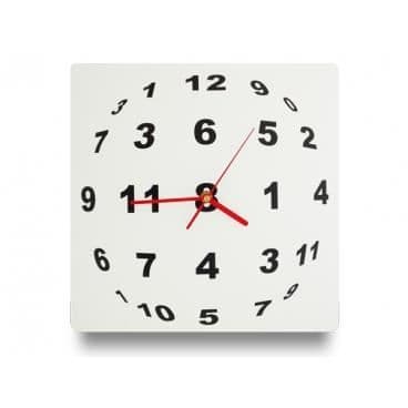 Klocka - Design - Optisk Illusion - Kula - Fyrkant - Nutida