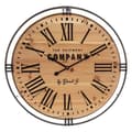 Miniatyrbild 1 av 3: Klocka "Colonial" metall &amp; trä D58 cm Atmosphera