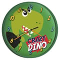 Miniatyrbild 1 av 2: Barnlicens väggklocka Crazy Dino junior 25 cm grön