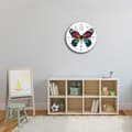 Miniatyrbild 2 av 4: Legendarte - Rainbow Butterfly Väggklocka cm. 40x40