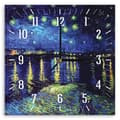 Miniatyrbild 1 av 4: Legendarte - Starry Night Over The Rhone Wall Clock (Detalj) - Vincent Van Gogh cm. 30x30