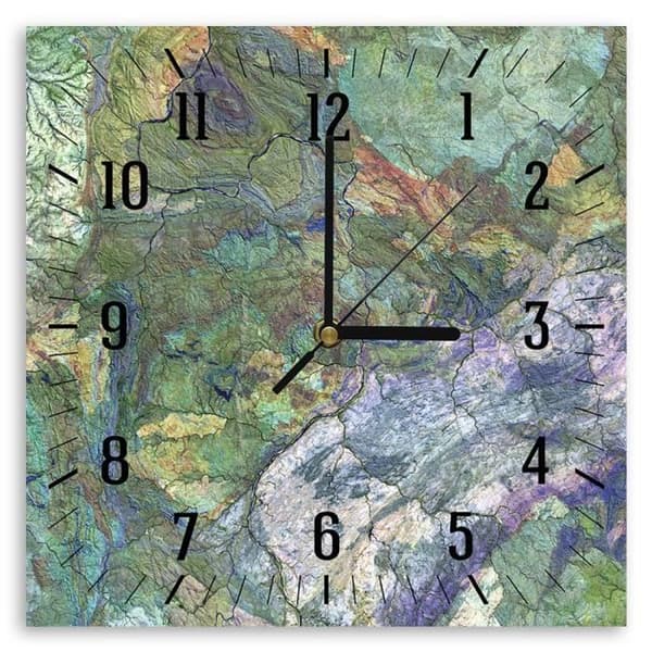 Legendarte - Flygfoto Väggklocka cm. 30x30
